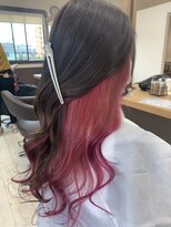 リアン(Lien) 【暖色×寒色コントラスト】インナーピンク×アッシュブラウン
