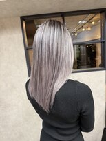 サニー 渋谷(SUNNY) バレイヤージュ、ハイライト、レイヤーロング、グレーベージュ