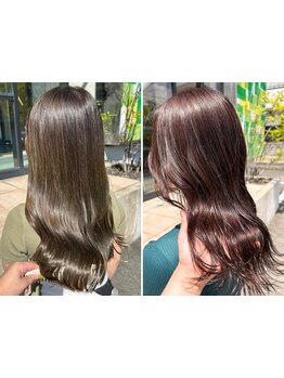 今話題のイルミナカラーで透明感溢れるカラーに♪ブリーチありでもなしでもダメージレスでカラーを楽しめる