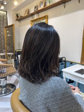 ロンドアベニール 北千住(Lond avenir) 髪質改善縮毛矯正レイヤーカット顔周り前髪韓国ミニウルフ北千住