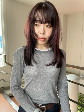 ウェイビーズ(WAVY'S) xカット/ホワイトグレージュ/レイヤーカット/チェリーブラウン