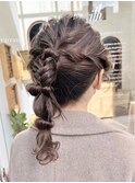 編み込みアレンジスタイルkchiara福岡佐藤可菜