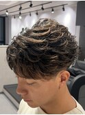熊本メンズヘア　フェザーショート　メンズパーマ