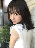 前髪、フェイスレイヤーが可愛いレイヤーカット☆表参道/外苑前