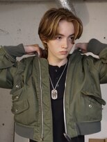 ノラ シブヤ(NORA)&nbsp;メンズハイライトブラウンハイライト海外風ヘアコントラスト