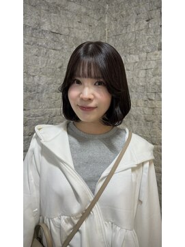 ナチュラル艶カラーボブ