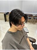 冬◎20代30代メンズ波巻きセンターパートで清潔感UP！