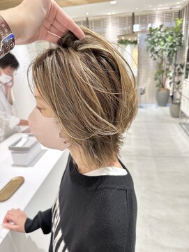 ステアケース ギンザセブン(stair:case ginza7) 大人コントラスト白髪ぼかしハイライトレイヤーカット