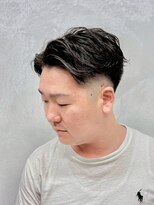 サームマン 人形町(SARM MAN)&nbsp;センターパート×フェードマッシュ
