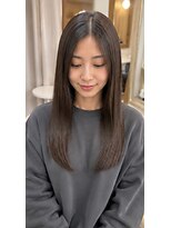 ヘアアトリエ ナイン(hair atelier nine) ダークパープル/ナチュラルショート/ミルクブラウン/夏/福島市