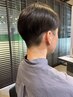 【頭皮洗浄】メンズカット+強炭酸クレンジングシャンプー