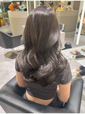 桑名ロングレイヤーカットハッシュカット透明感カラー重めロング