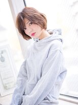 ジェム(GEM) **Gem Garden**ハネさせない☆ 斜めバングショートボブ