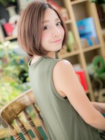 カバーヘア ブリス 戸田公園西口店(COVER HAIR bliss) 耳かけメルティカラー小顔前下がりボブc4戸田公園20代30代40代!