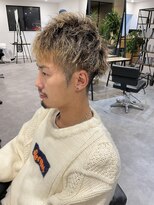 ナンバー(number+)&nbsp;20代30代☆ツイストパーマショートアップバングアッシュ