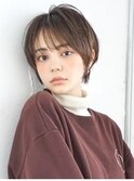 《Agu hair》ビターショコラカラーが可愛い★こなれショート