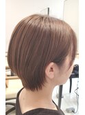 耳掛け×ショートボブ