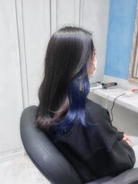 アソビ 表参道(ASOBI) インナーカラー 青髪 ブルーカラー