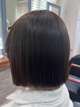 フォルテ ガーデン ヒルズ 静岡店(FORTE GARDEN HILLS) 【ピンクブラウン】【プツッとボブ】【髪質改善】