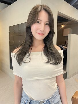 ヘアー アイス ルーチェ(HAIR ICI LUCE) オリーブグレージュ グレージュ 透明感カラー 大人可愛い/林