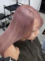 アース コアフュールボーテ 熊谷店(EARTH coiffure beaute)&nbsp;ピンクラベンダー_ダブルカラー_ケアブリーチ_艶カラー