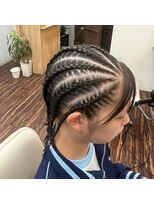 ヘアーアンドメイク きゃら(Hair&Make chara) コーンロウ