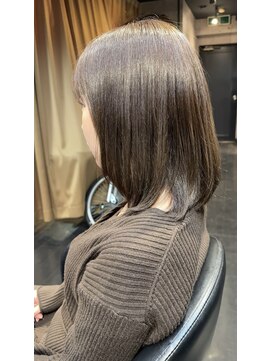 ヘア フラッグ 西葛西店(hair flag) 【ブリーチなしカラー】スモーキーベージュ