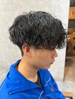エルマーク 神戸三宮(L-MARK) シャドウパーマメンズカットスパイラルパーマツイスパ波巻き