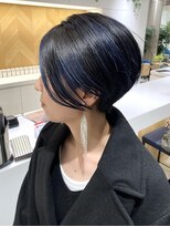 ステアケース 武蔵小杉店(stair:case) 大人ツーブロックショート/ネイビーハイライト武蔵小杉/自由が丘