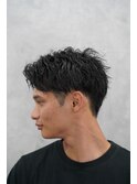 ソフトツイスト×ショートセンターパート