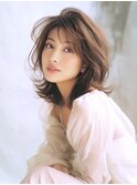 ☆ホワイトグレージュミニウルフデジタルパーマチェリーブラウン