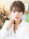 アシンメトリーナチュラルマッシュショートc6浦和30代40代