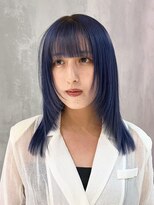 アイティーバイアルバム 藤沢店(IT by ALBUM) おくれ毛ハイトーン顔周りレイヤーミディアム_ba484302