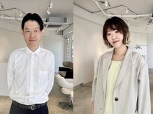 穏やかで柔らかい2人のスタイリストが作るサロンの雰囲気が大好評！