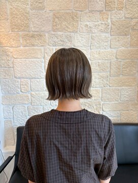 ヴァン カウンシル 川口店(VAN COUNCIL) 透明感グレージュ外ハネボブ【東川口　ボブ】