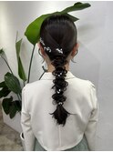 kana 結婚式 ヘアセット アレンジ