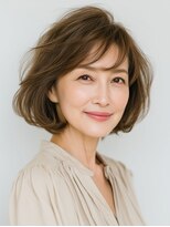 ビフィーノ リルネ(Bifino Rilune)&nbsp;クラゲヘアー/小顔/ココアベージュ/オリーブグレー/川西