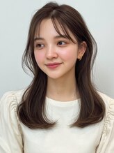 ビューティシモ 川越(Beautissimo) レイヤーカット 20代 30代 ベージュカラー ブリーチなし