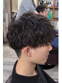 メンズツイスパシャドーニュアンスパーマ