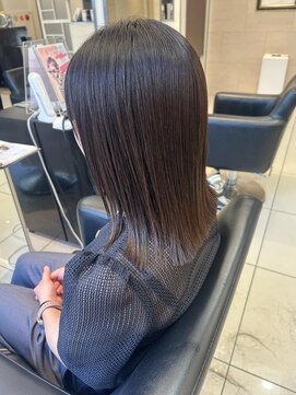 エアー 神戸(AIR) ぱつっとロブ＊ラベンダーグレージュ