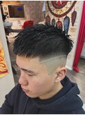クロップヘア　ハイフェード　スキンフェード　本厚木