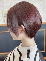 アグ ヘアー フォーキー 焼津店(Agu hair Forky) 【艶感たっぷり◎ピンクカラー×ショートボブ】