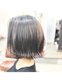 【30代から40代におススメ】肩上の切りっぱなしボブ