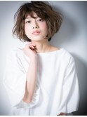 *bliss北浦和*ふわくしゅ無造作感★くせ毛風ラフボブx
