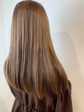 ソワン ドゥ ブレス フラン 東花園店(soin de brace Fran) ハイライト・ベージュカラー・ロングヘアー