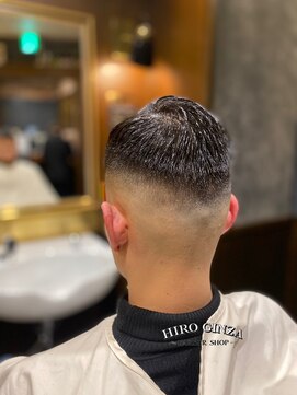 ヒロギンザ 横浜店(HIRO GINZA) スキンフェードサイドパートスタイル