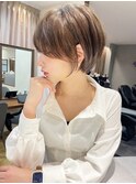 20代30代大人ガーリーショートヘアチョコレートモードショート