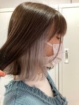 ルートエイチ 市川(Root H) 斜めバング斜めバングデザインカラーシルキーベージュ