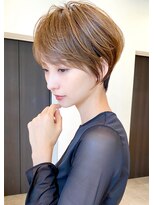 30代/40代/50代・絶壁解消・小顔前下がりショートボブ【柴山】
