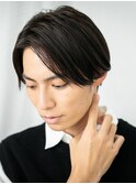 アッシュブラックの正統派タイトストレートなビズスタイルC越谷